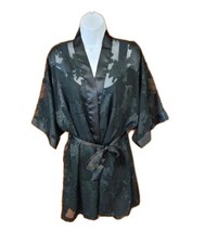 Contessa De Roma Vintage Black Two Piece Lingerie Set SZ M