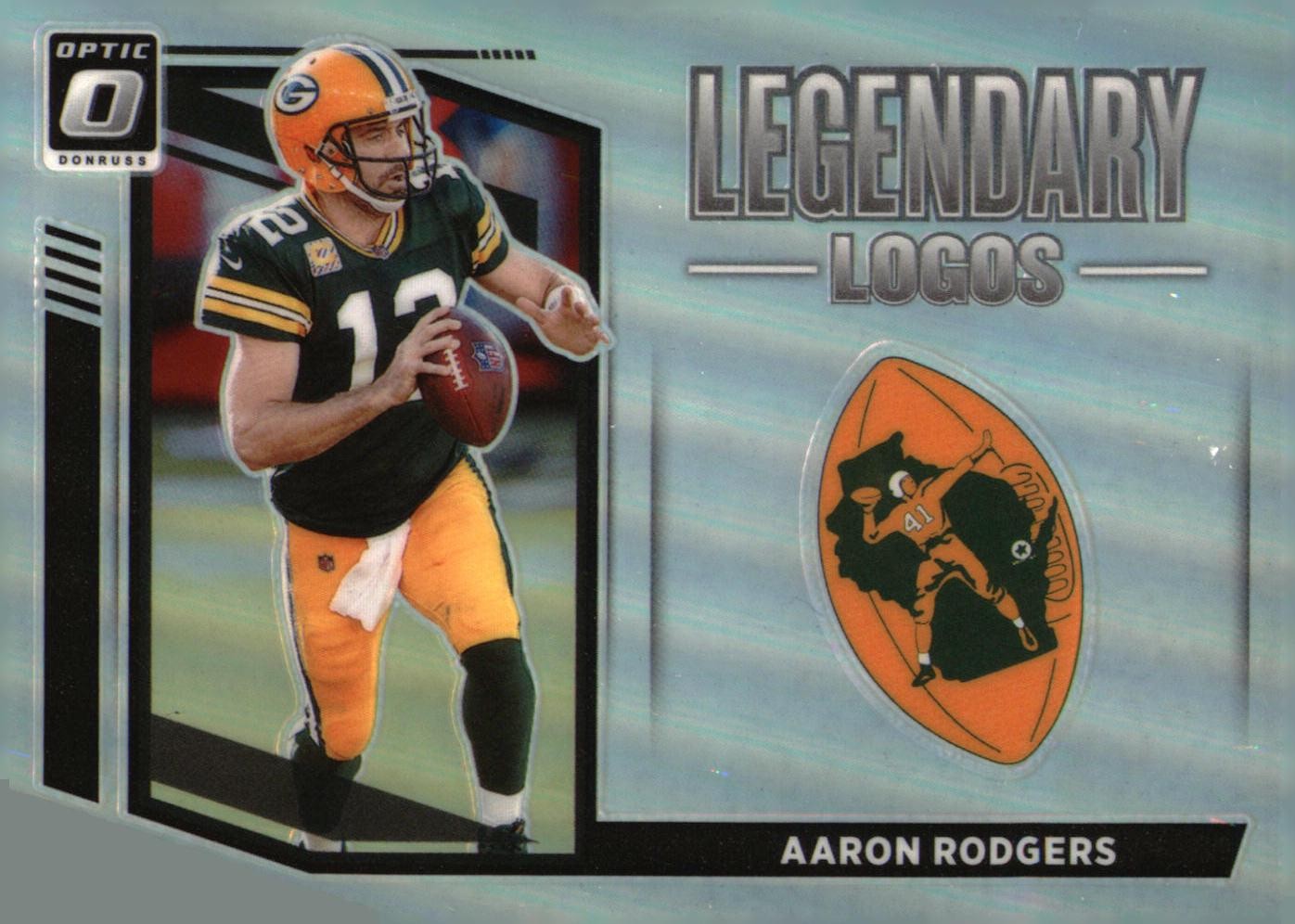 2021 Donruss Optic #LL-8 Aaron Rodgers Legendary Logos