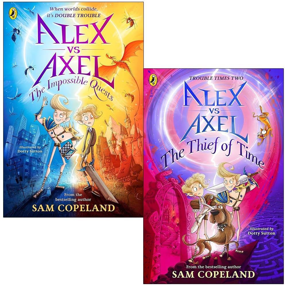 Alex vs Axel Series By Sam Copeland 2 Books Collection Set The Thief of Time