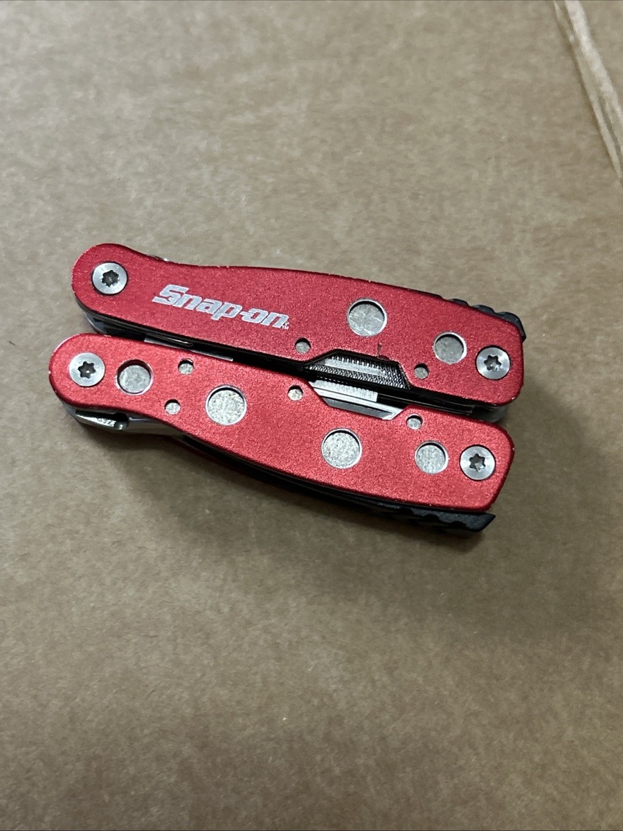 スナップオン　スナップ　ナイフ　フォーク　レッド Snap-On Tools Red Multi-Tool Folding Pocket Knife w/ Pliers | eBay