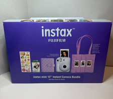 Fujifilm Instax Mini 12 600024597 Instant Film Camera Bundle Pastel Blue - NEW