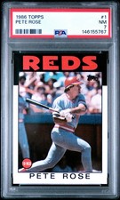 1986 Topps PETE ROSE #1 PSA 7 NM (Cincinnati Reds) NEW SLAB!!!