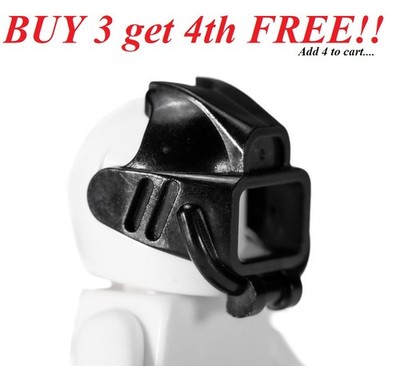  NEW LEGO MINIFIG MINIFIGURE Visor Underwater Black Mask Only