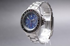 【EXC+5】 Orologio da uomo Seiko ANA777 Flight Quartz Chronograph quadrante...