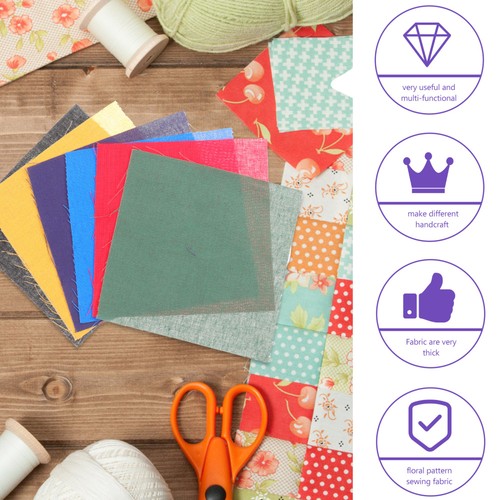100 Pcs Patchwork-Gruppe Quadrate Aus Patchwork-Stoff Patchwork-Nähstoff - Bild 12 von 12