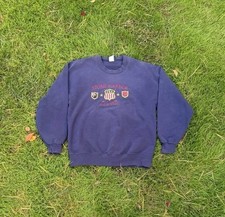 Navy vintage embroidered Stone Harbor Classic crewneck sweatshirt