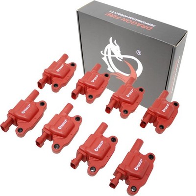 DRAGON FIRE PERFORMANCE Ignition Coil Power Pack Set Compatible with Chevy Ca...