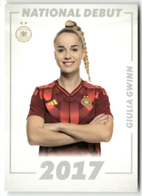 Panini DFB Frauen Team Set 2025 No. DEB-11 Giulia Gwinn National Debut 2017