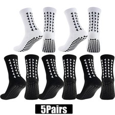 5Pairs Men Women Anti Slip Grip Socks for Men Women Football Basketball Baseball
