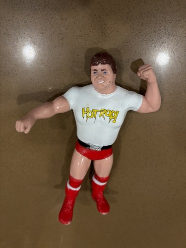 LJN WWF Rowdy Roddy Piper Hot Rod 8in Rubber Wrest...