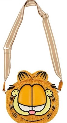 Bioworld Garfield Fluffy Cross Body - Cartoon Cat Lover's Shoulder Bag