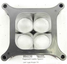 Wilson Manifolds Carburetor Spacer 2 In Thick 4 Hole Tapered Lightweight Alum