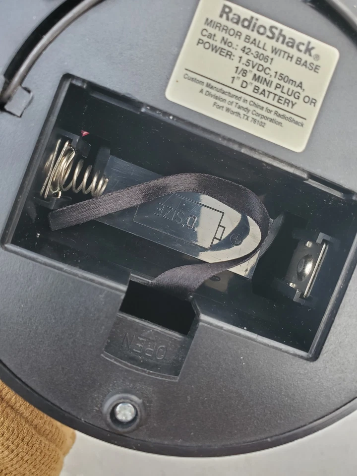 rare Vtg  Mirror Ball rotationg  Set New Open Box - Image 3 of 3