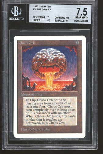 Magic MTG Unlimited Chaos Orb BGS 7.5 - 7 9.5 8.5 9 B+++ NEAR MINT NM