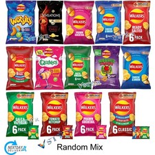 Walkers Chips Crisps Variety Mixed Deliciously Light & Crispy Chips Snacks Bags