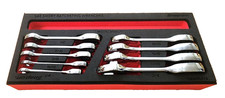 New Snap-on 9pc Sae 0 Offset Short Ratcheting Wrench Set Pro-fi 14 34 New Snap-on 9pc Sae 0 Offset Short Ratcheting Wrench Set Pro-fi 14 34