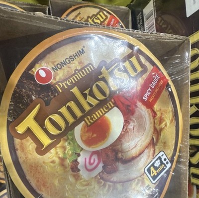 Nongshim Premium Tonkotsu Ramen Spicy Japanese 101g x 6 Bowls Prepared Noodle