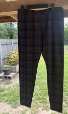 Simply Vera Vera Wang Women's Skinny Pants, Size Large, Plaid Pattern