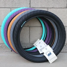 MERRITT BMX BIKE OPTION SLIDEWALL TIRE 20 x 2.35" BLACK GRAY GUM PURPLE TEAL