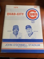 1979 Quad City (Iowa) Chicago Cubs Minor League Baseball Team Program 