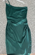 windsor womens small emerald green semi formal short dress