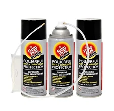 Fluid Film 11.75 Oz Undercoating Protection Aerosol Spray Can Black 3 Pack, R...
