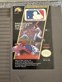 Major League Baseball (Nintendo NES) Game Cartridge Only