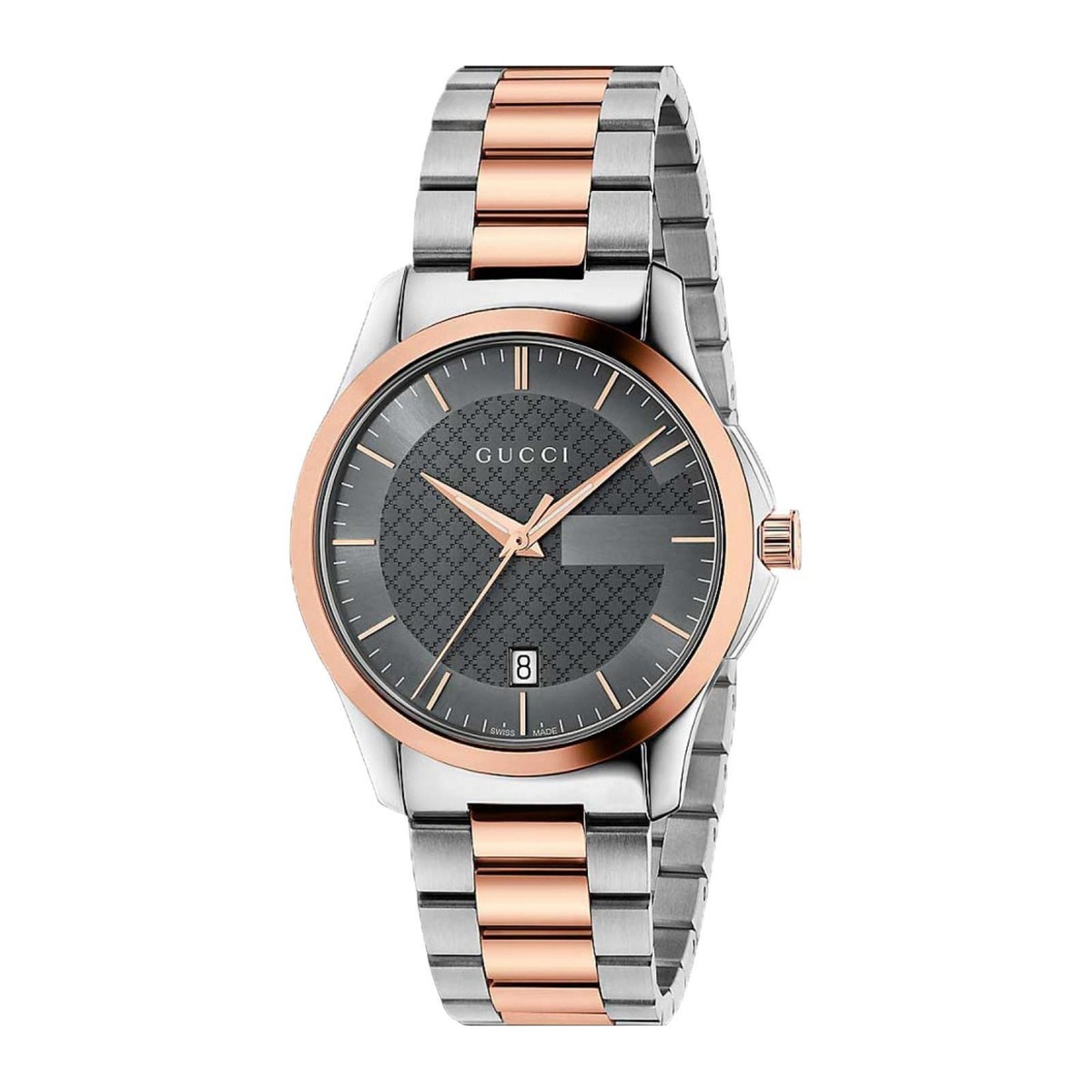 グッチ　腕時計 Amazon.com: Gucci G-Timeless Automatic Silver Guilloche Dial