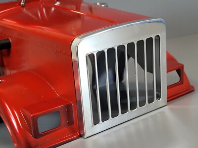 Aluminum Front Grill Style Cover Guard 1/14 Tamiya Semi King Grand Hauler Truck