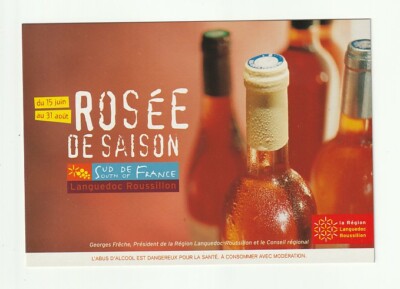 LANGUEDOC ROUSSILLON SÜDFRANKREICH Werbekarte ROSA DE SEASON