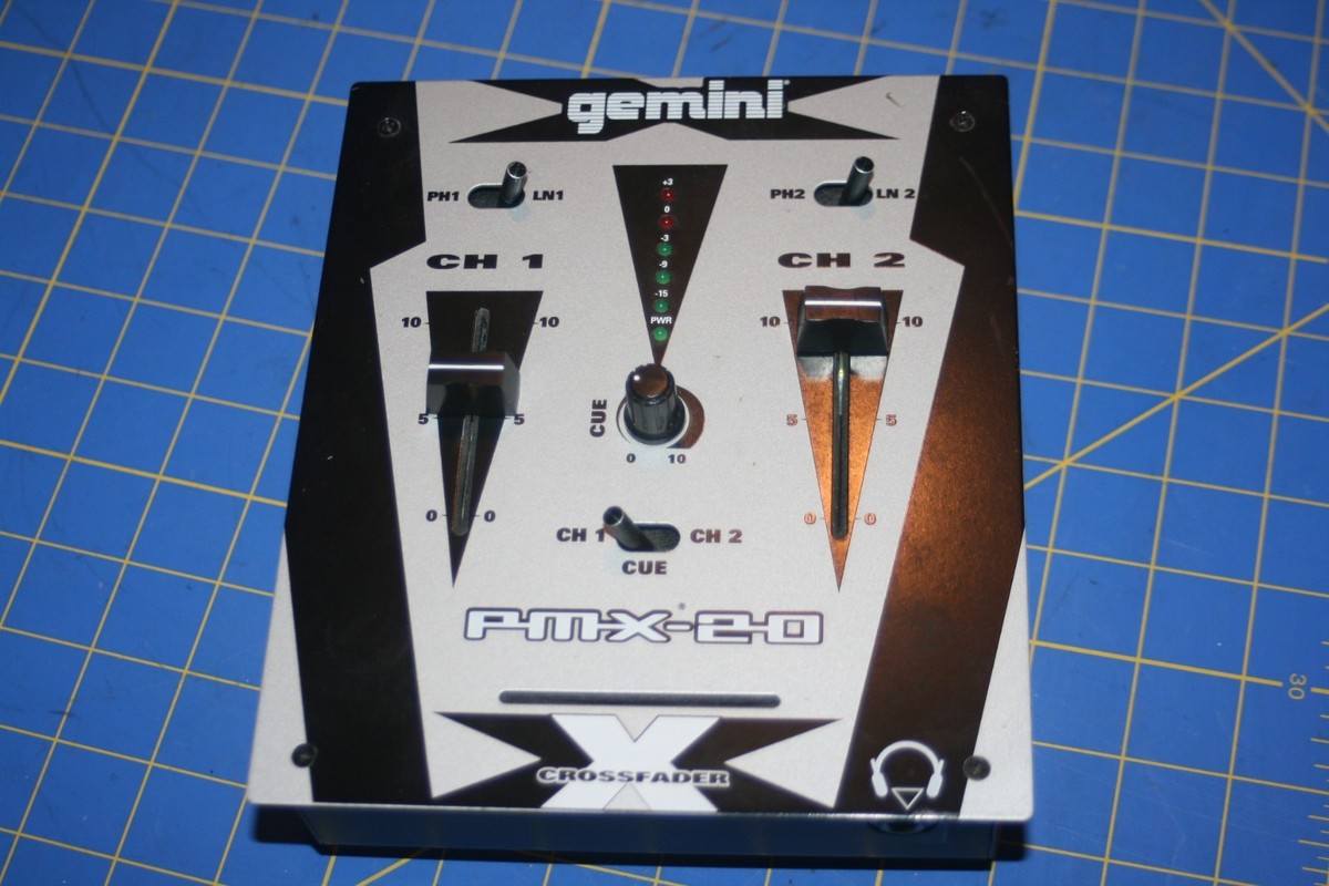 GEMINI PMX-20 PRO STEREO PREAMP MIXER CROSSFADER AS IS PARTS | eBay