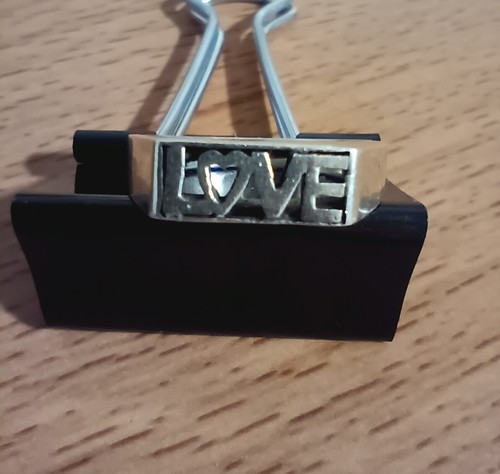 Vintage 925 Italian Italy Sterling Silver Word Love Heart Ring Band size 8 - Picture 3 of 10