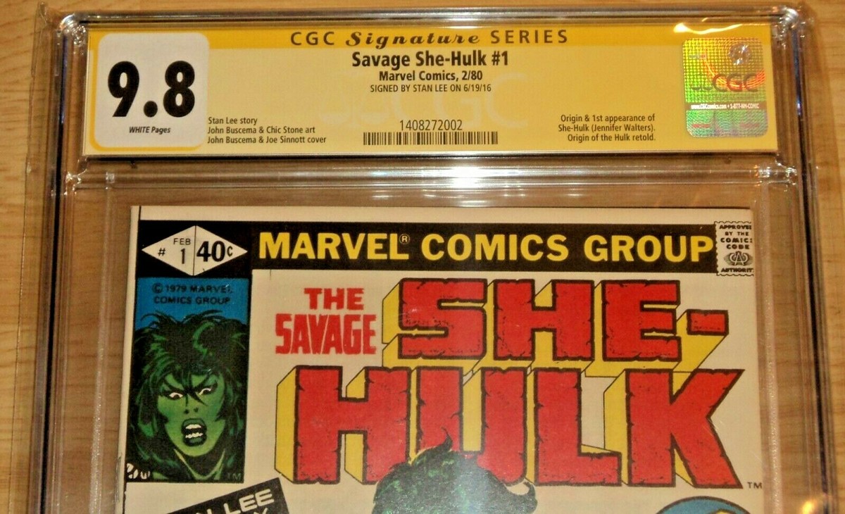 She Hulk #1 CGC SS 9.8 - Signed by Stan Lee | eBay