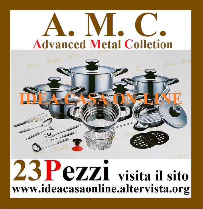 Offerta A.M.C. Luxory 23 Pezzi: Pentole Induzione Acciaio Inox Prezzo