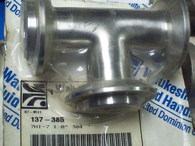 *NEW* WAUKESHA 1'' TEE SANITARY 304 STAINLESS STEEL , 137-385