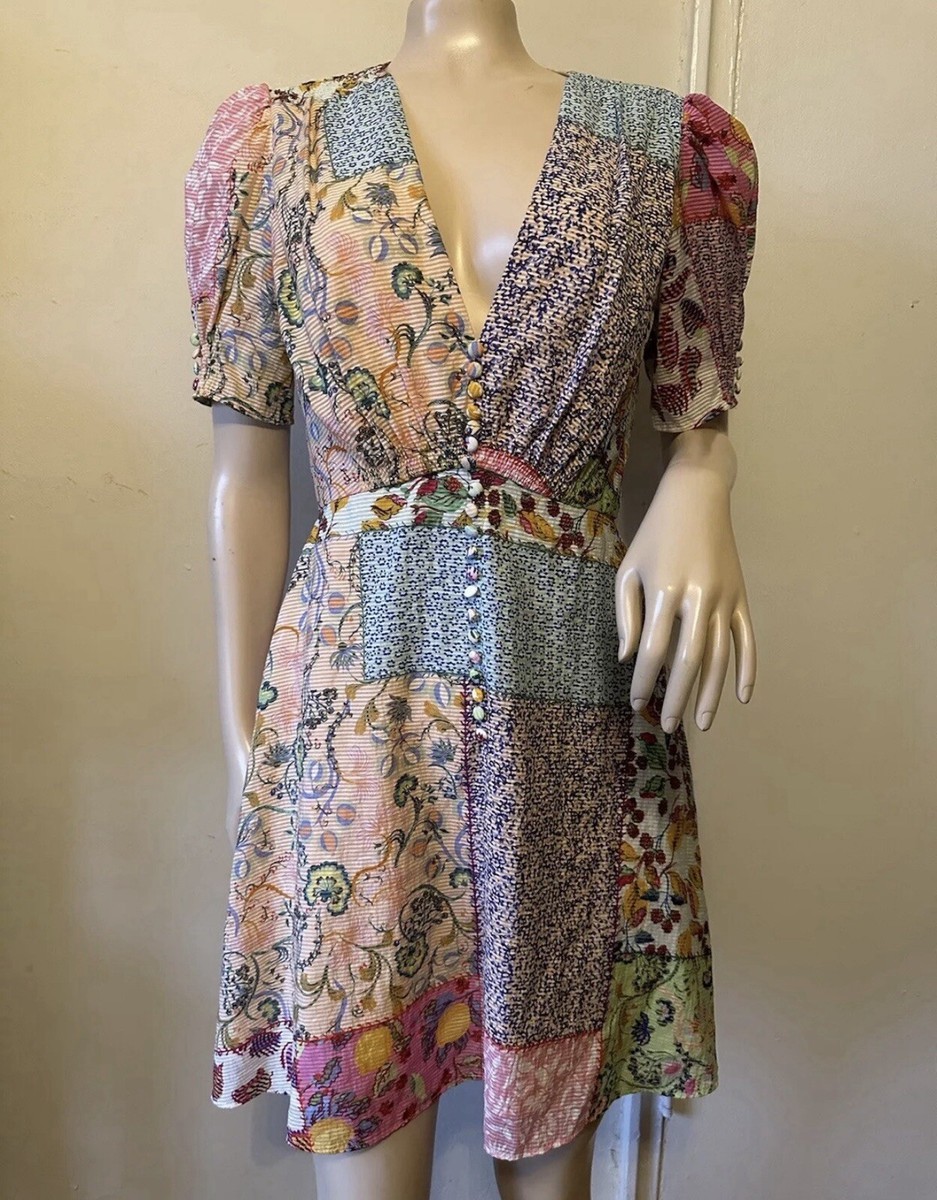 saloni patchwork midi dress Buy Saloni Printed Viscose Midi Dress - Plumeria Wave At 25% Off