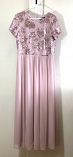 R M Richards Womens Dress 12 Pink Formal Gown Bridesmaid Mother Of Bride Maxi