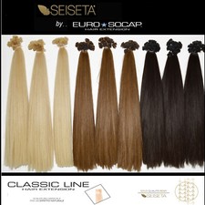EURO SOCAP - SEISETA Hair Extensions Keratin Bows 45 to 65 cm remy