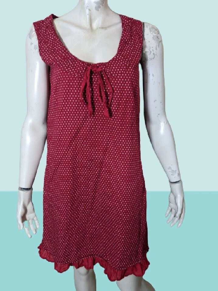 Sud Express Taille 40 Robe doubl e sans manches rouge fonc
