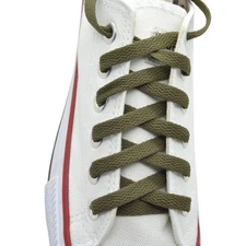 Flat 45",54", Athletic "Olive" Sneaker Strings Shoelace 1,2 Pairs