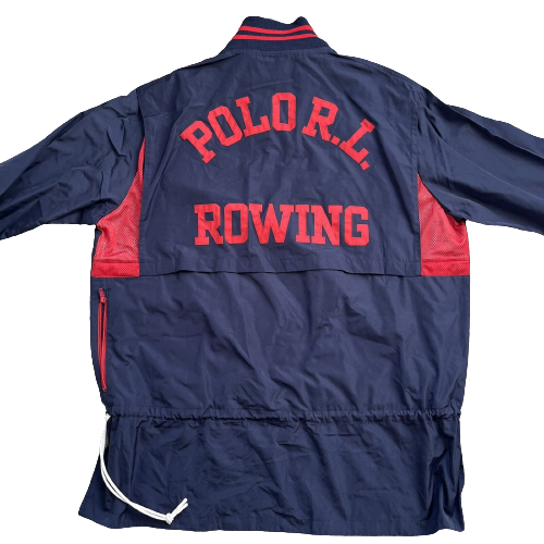 FILA Polo Ralph Lauren giacca canottaggio blu uomo taglia grande prezzo al dettaglio 498$ nuova