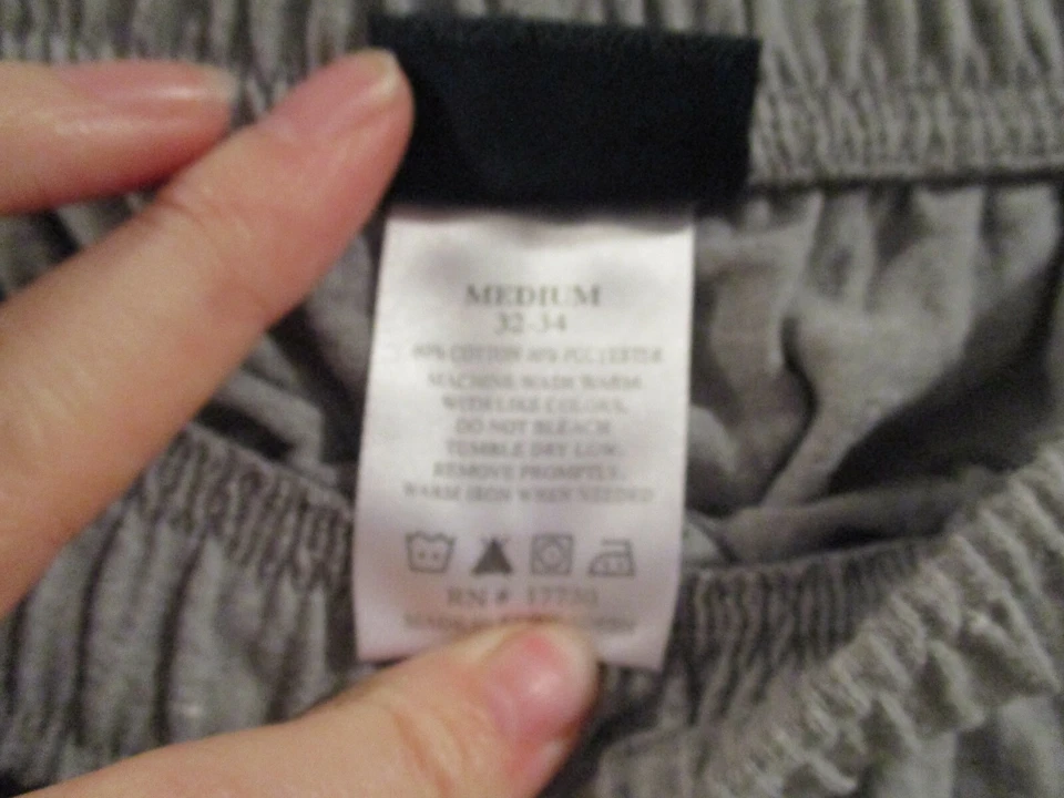 Cherokee Lounge sleep pants mens size M medium USED WORN gray 20-Z - Image 4 of 4