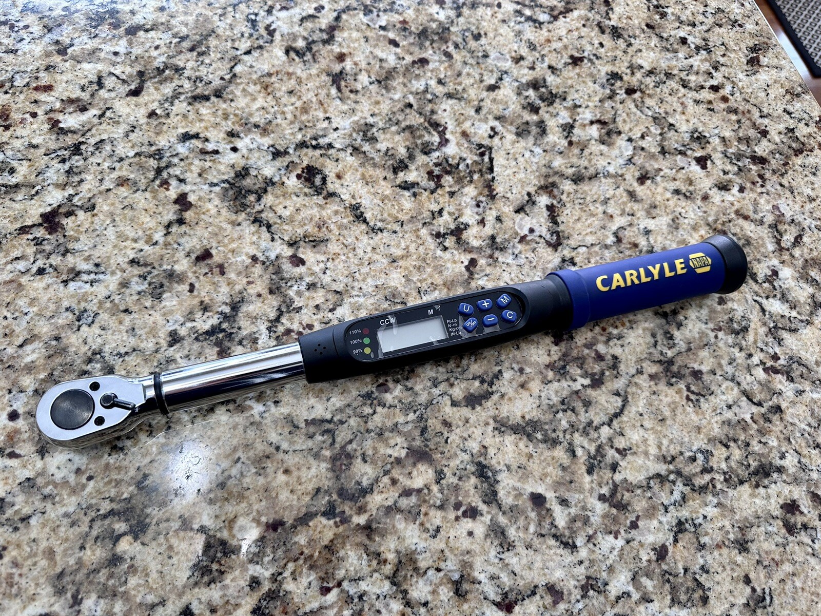 Napa Tool USA Digital Torque Wrench LED Indicator 3/8" Carlyle Hand