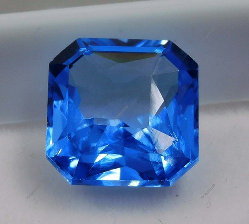 Pierre Gemme Naturelle Star Sapphire Bleue 9 Carats+ - Effet Astérisme 6 Branches - Certifiée