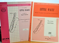 Eb Baritone SAXOPHONE Solo Piece with Piano Sheet Music Belwin SAX Vintage Lot 2
