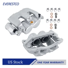 2PCS Front Brake Calipers For Dodge Ram 1500 Durango Chrysler Aspen w/ Brackets