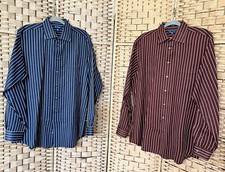 PAUL FREDRICK SHIRTS LOT OF 2 16.5 36 XL EXCEPTIONAL 