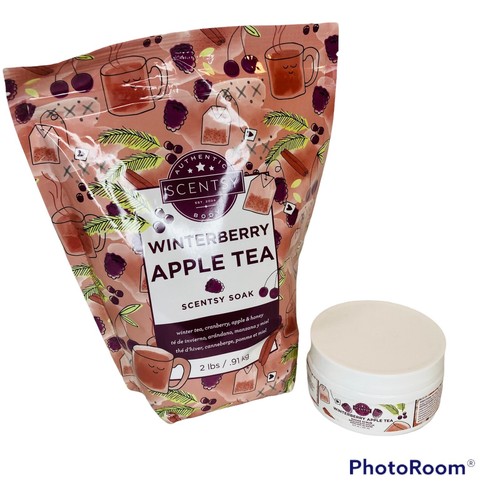 Scentsy Body Bundle Winterberry Apple Tea Soak & Body Sugar Scrub NEU versiegelt - Bild 2 von 13
