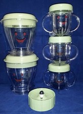 Magic Baby Bullet 13pc. LOT- 2 Pitchers, blade, 3 cups, lids, Booklet    -B