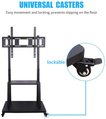 TV Ständer Mobil TV Wagen TV Standfuß Mit Halterung Für 32"-80" Höhenverstellbar